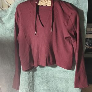 Splendid maroon long sleeve